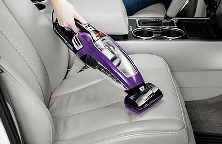 Vacuuming Car Seat