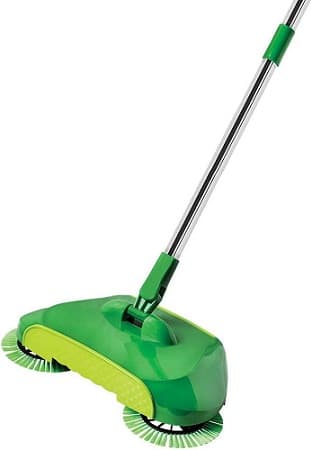 Green Spiral Hand Push Broom